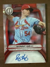 Sonny Gray Auto Orange /10 2025 Topps Tribute On Card St Louis Cardinals