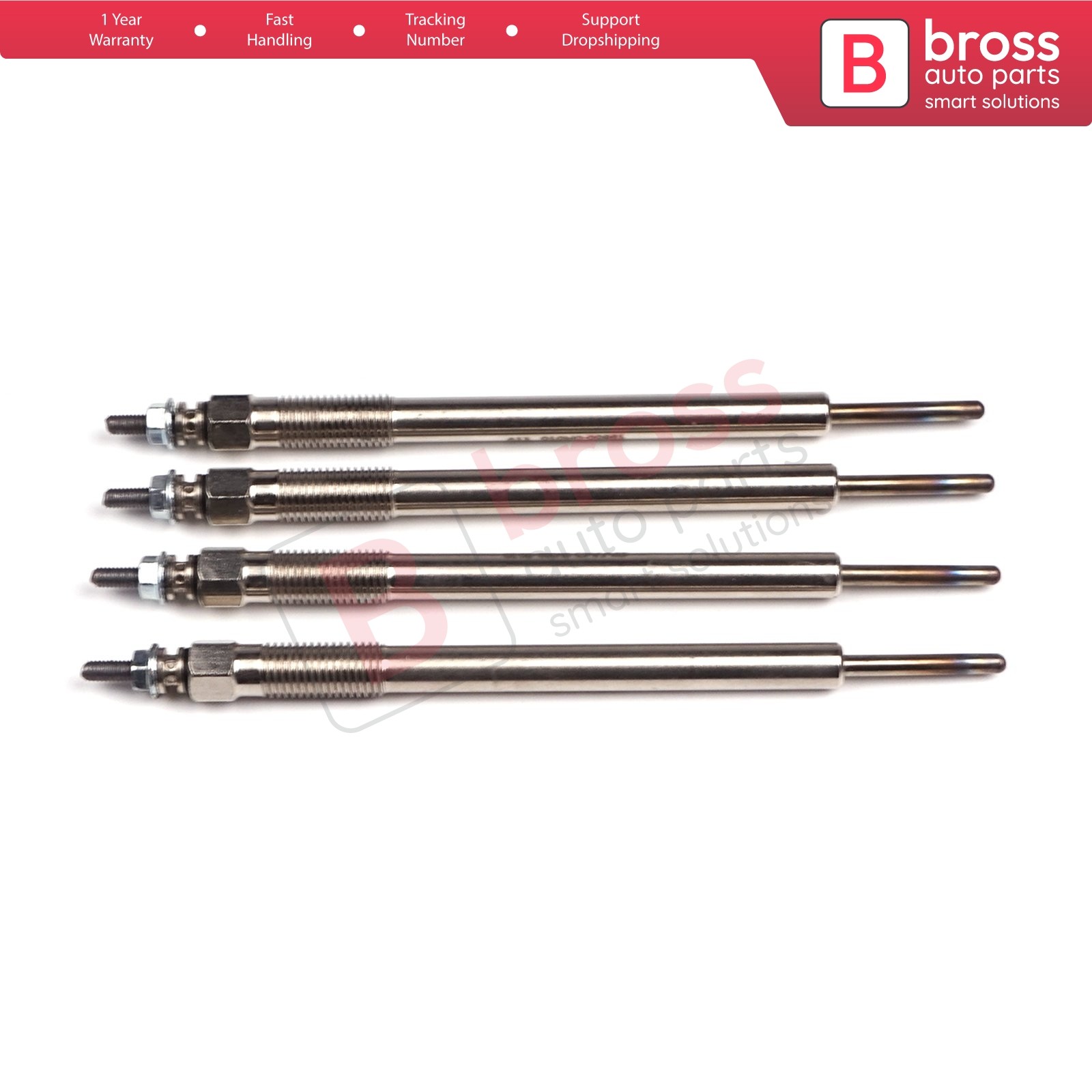 4X Heater Glow Plugs PT 500, 19850 0R010 for Toyota Auris Avensis RAV4 2,2 D