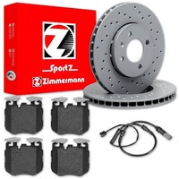 Zimmermann Sport Bremsscheiben 374Mm + BelÄGe Vorne Passend FüR Bmw 5Er G30 G31
