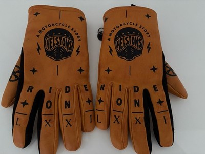 Motorrad Handschuhe aus Leder, Helstons, Gr. 8, Neu