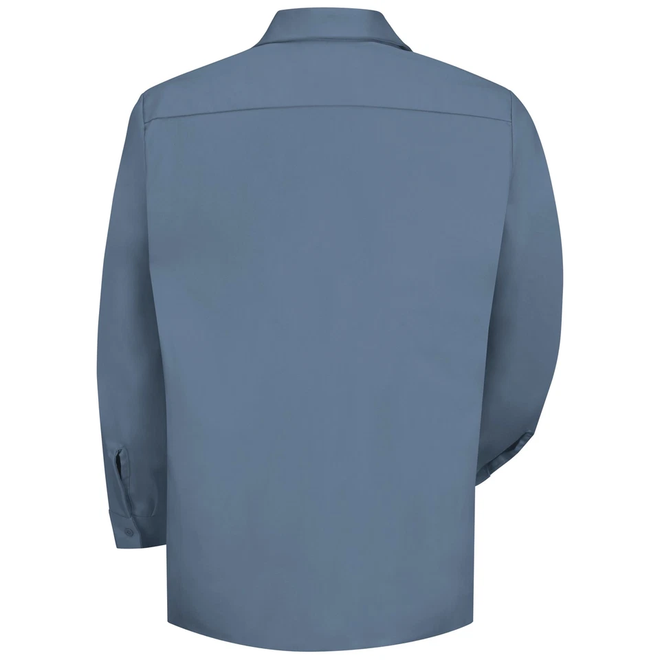 Red Kap Men's Long Sleeve Wrinkle-Resistant Cotton Work Shirt - Image 2 of 4