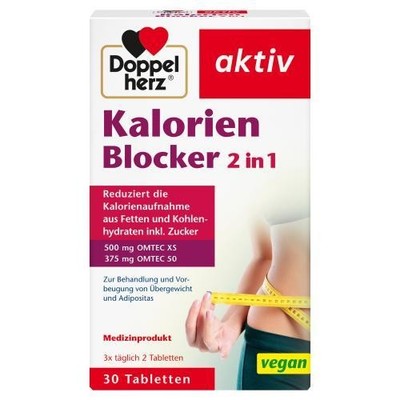 DOPPELHERZ Kalorien Blocker 2in1 Tabletten 30 St