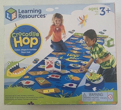CROCODILE HOP Floor Game Early Learning Skills Learning Resources COMPLETE