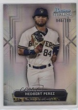 2022 Bowman Sterling Prospects Refractor 40/199 Hedbert Perez #BSP-54 03j5
