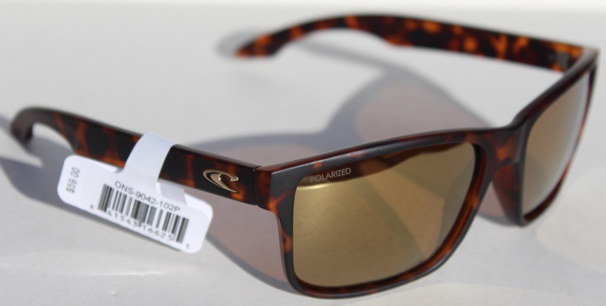 O\'Neill Tortoise Frame Sunglasses with Blue Mirrored Lenses Tortoise Narrow Thick Round Mirrored Sunglasses with Blue  main image 2