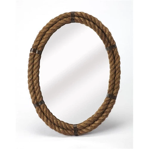 Butler Specialty Company Darby Oval Rope Wall Mirror - Picture 1 of 3
