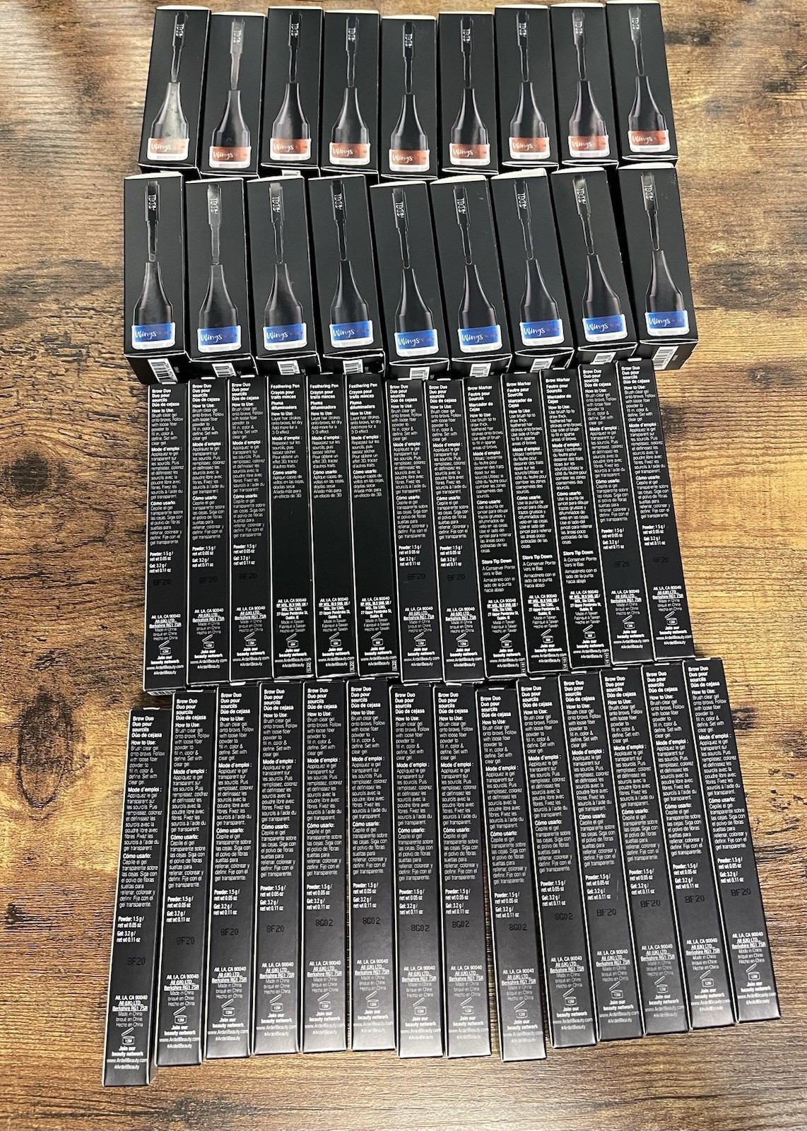 Lot of 45 Ardell Brow Confidential Brow Duo & Gel Liner Brand New