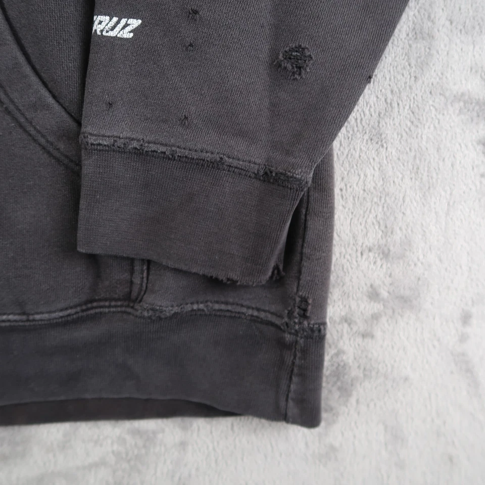 Sudadera con capucha vintage Y2K Santa Cruz Independent Skateboard Company talla L grunge negra Foto 4 de 4