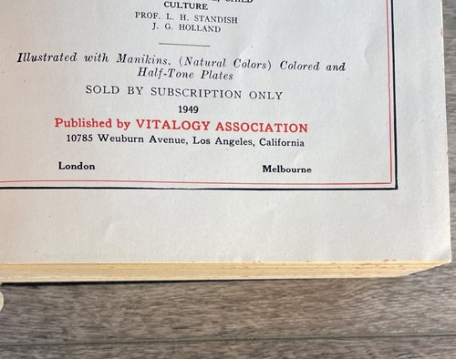 Antique 1949 Vitalogy Encyclopedia Of Health & Home Illustrated Hardcover Book - Picture 6 of 11