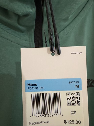 Nike Tech Lightweight Knit Full-Zip Hoodie Green Men Size M FD4501-361 $125 NEW - Picture 8 of 8