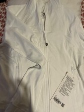lululemon define cropped jacket white 10 nwt