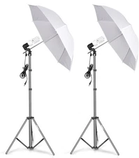 Photography Umbrella Lighting Kit 400W 5500K Photo Portrait Continuous
