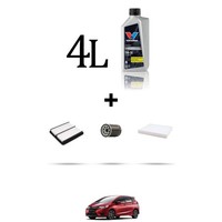 Hoffcar Wartungsset 3 Filter Und 4L ÖL FüR Honda Jazz IV 1.3 75KW Ab 2015