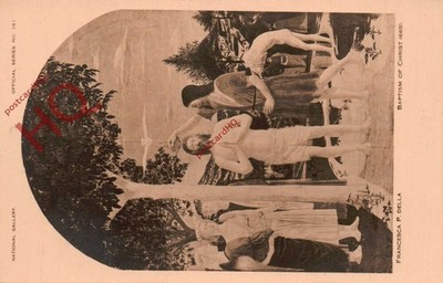 Ansichtskarte: - Piero Della Francesca, Taufe Christi