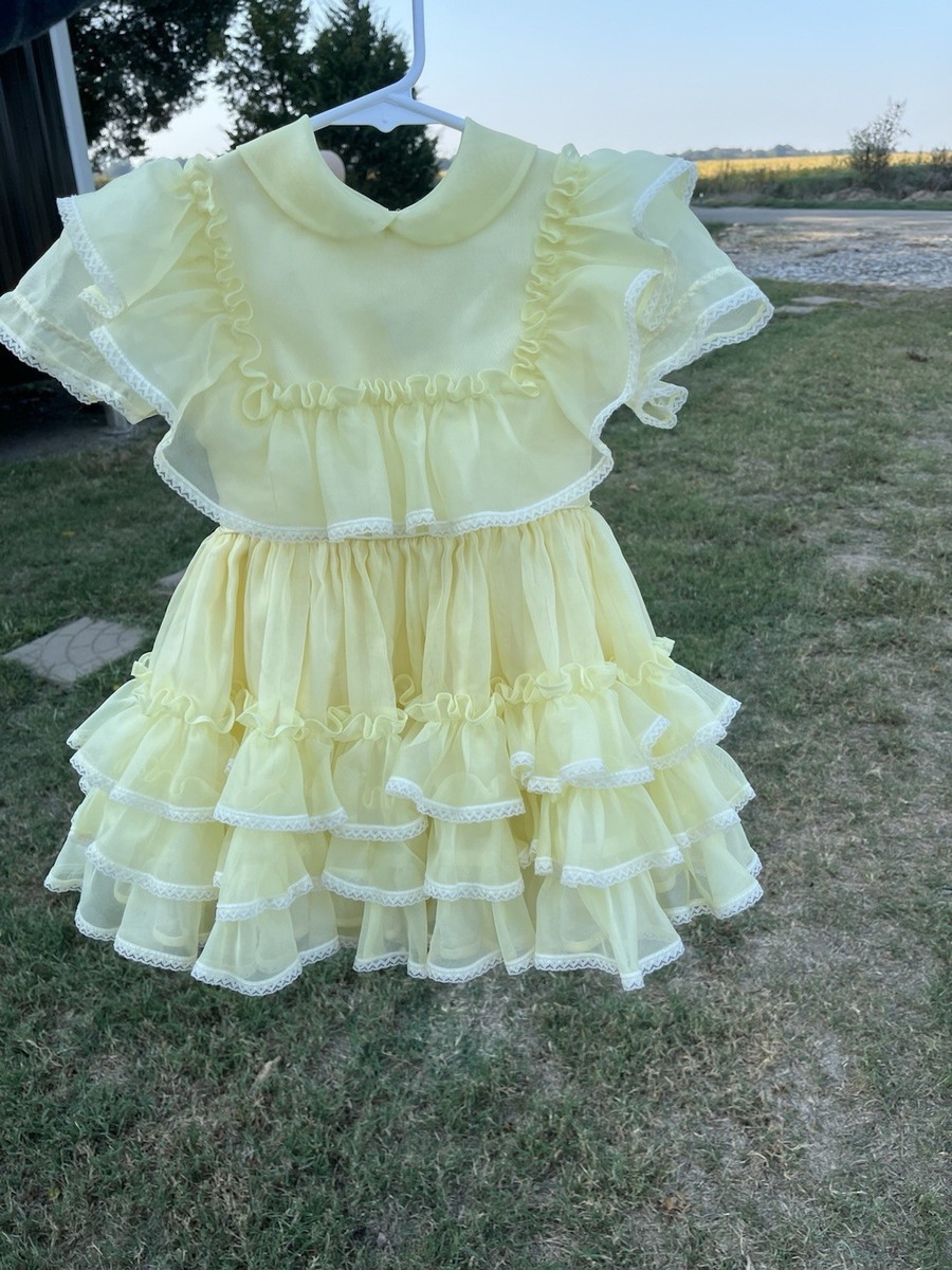 Vintage Lilo California Children's Dresses Size 4T Peach Ruffle Made In USA | eBay Vintage Lilo California Children's Dresses Size 4T Peach Ruffle Made In USA | eBay
