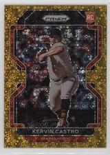 2022 Panini Prizm Gold Donut Circle Prizm 6/10 Kervin Castro #34 v9t