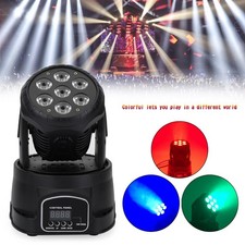 7x10W Moving Head Stage Light 70W 7 LED RGBW DMX DJ Disco Stage Party Lighting