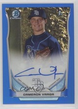 2014 Bowman Draft Chrome Pick Blue Refractor 19/150 Cameron Varga Auto 7h6