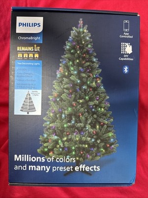 Philips ChromaBright Tree Decorating 210ct LED Lights Color Changing Indoor
