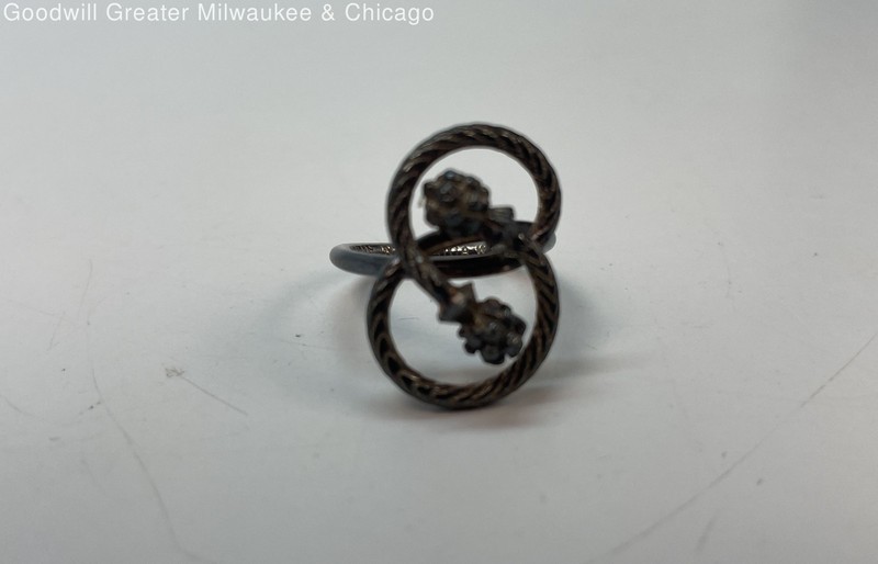 Vintage 925 Sterling Twisted Layered Ring 4.2g