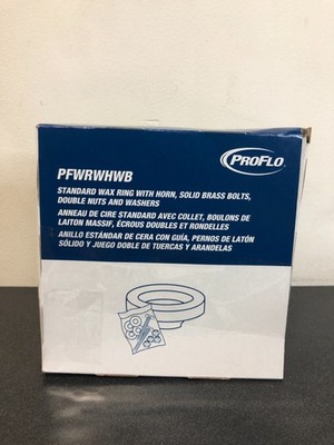 PROFLO PFWRWHWB Wax Ring with Horn and Bolt Kit - N/A