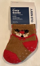 Old Navy Baby Cozy Socks 3-pack Size 0-6 Months New