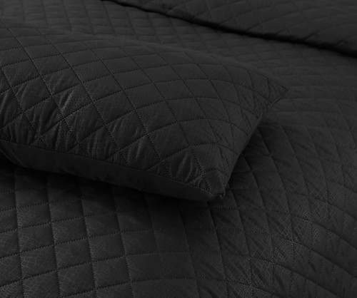 3 Pcs Quilted Bedspread Embossed Bedding Set Sofa Bed Throw Single Double King - Picture 90 of 122