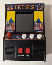 TETRIS Handheld Mini Game Black Cabinet Collectible Retro 2018 - Works Great