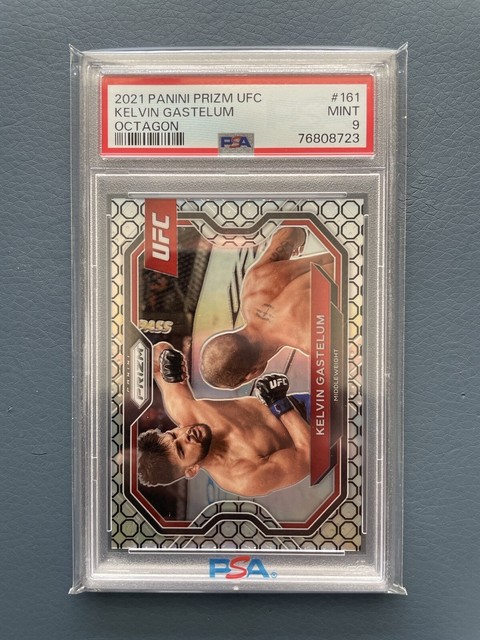 2021 Prizm UFC Kelvin Gastelum Octagon Prizm /8 PSA 9 SP