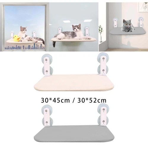 Foldable Cat Window Pole, Cat Window Hammock, Pet Cat Bed Lounge Mount Hammock, - Picture 1 of 13