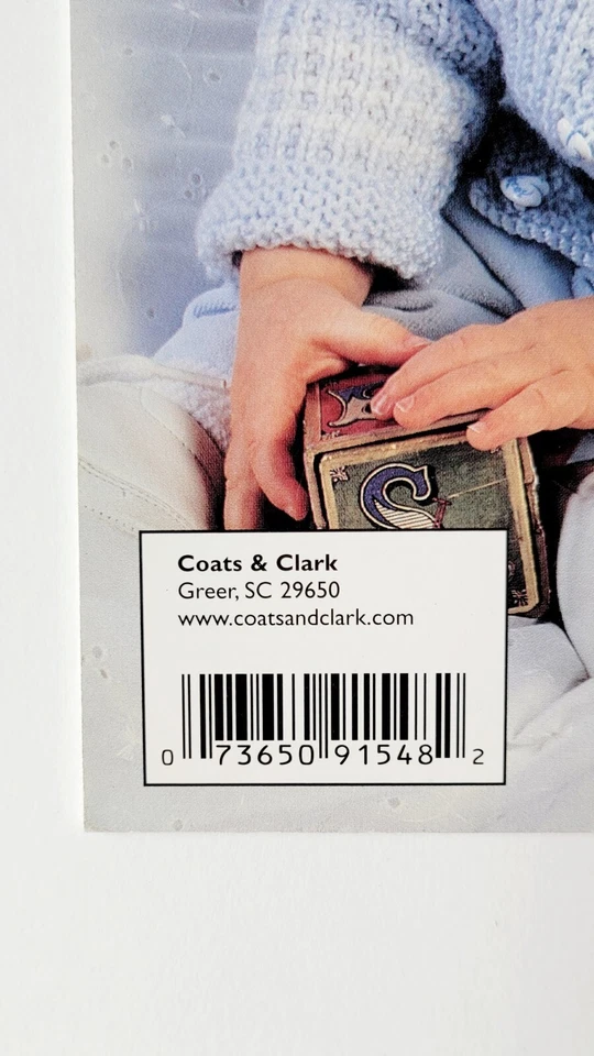 Red Heart Book Knit & Crochet Baby #0410 Baby Talk Afghan Pattern Sets 2002  - Image 3 of 4