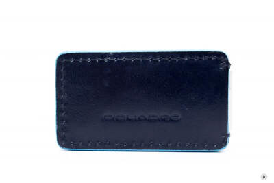 NEW Piquadro PP4857B2 Money Clip Blue Square Line Blue Blue 5.5CMX3CM Others AUT