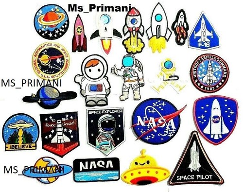 Popular NASA AUSTRONAUT AIRFOR USA SPACESHIP FLAG Embroidered Iron /Sew On Patch - Picture 5 of 55