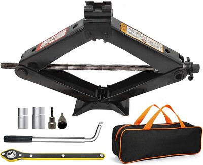 Scissor Lift Jack Max 3 Ton Capacity with Jack Socket Drill