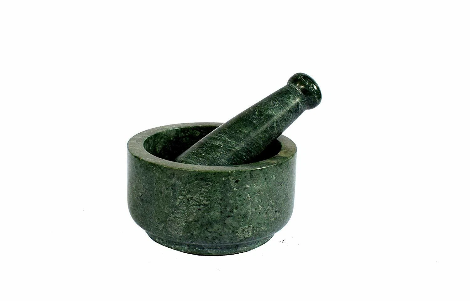Art Craft Green Granite Imam Dasta, Mortar and Pestle Set, Ohkli Musal, Kharal