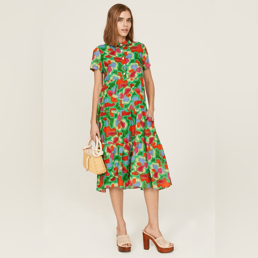 purple midi dress formal Whimsical Flutter Midi Gown– Teuta Matoshi