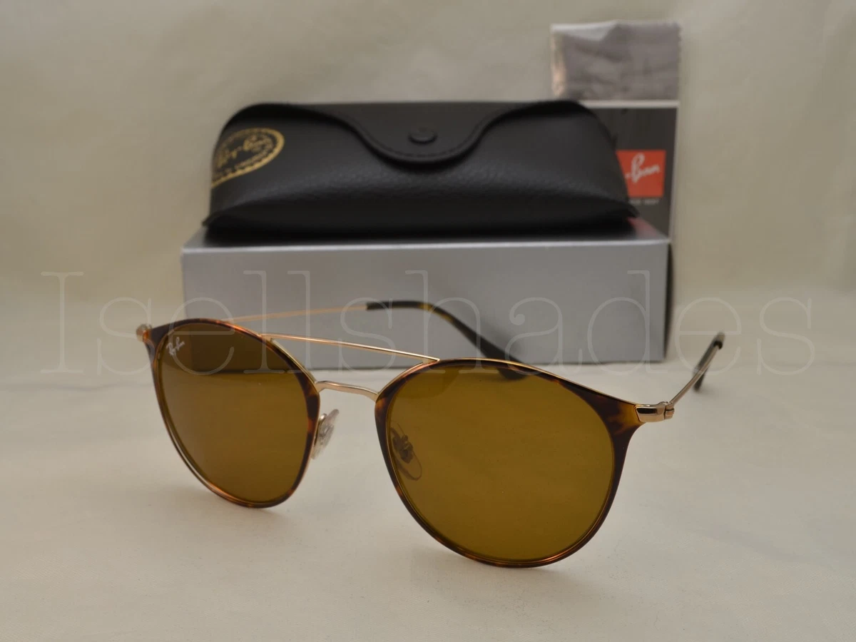 Ray Ban RB3546 (RB3546-9074 52) Copper On Top Havana with Brown