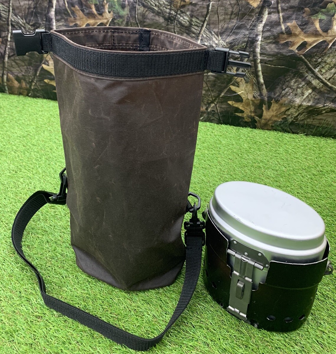 Wax Canvas Roll Top Bag+Shoulder Strap For Your M40 Stove,Bag Only
