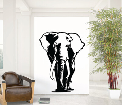 elephant wall art stickers