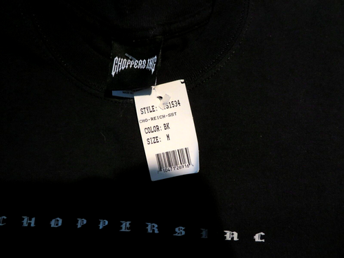 Choppers Inc Billy Lane Black Biker Tee Shirt New With Tags Unisex Size M - Picture 4 of 5