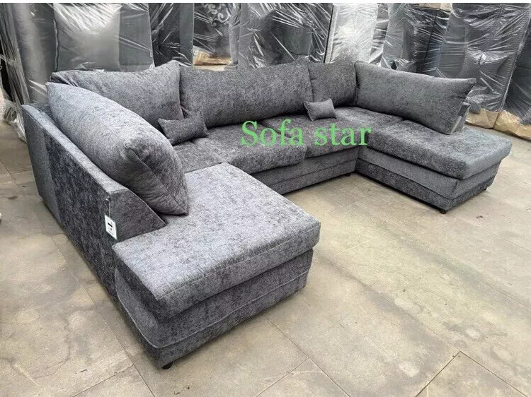 Fabric u shaped sofa deals