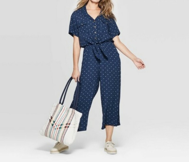 universal thread tie front jumpsuit