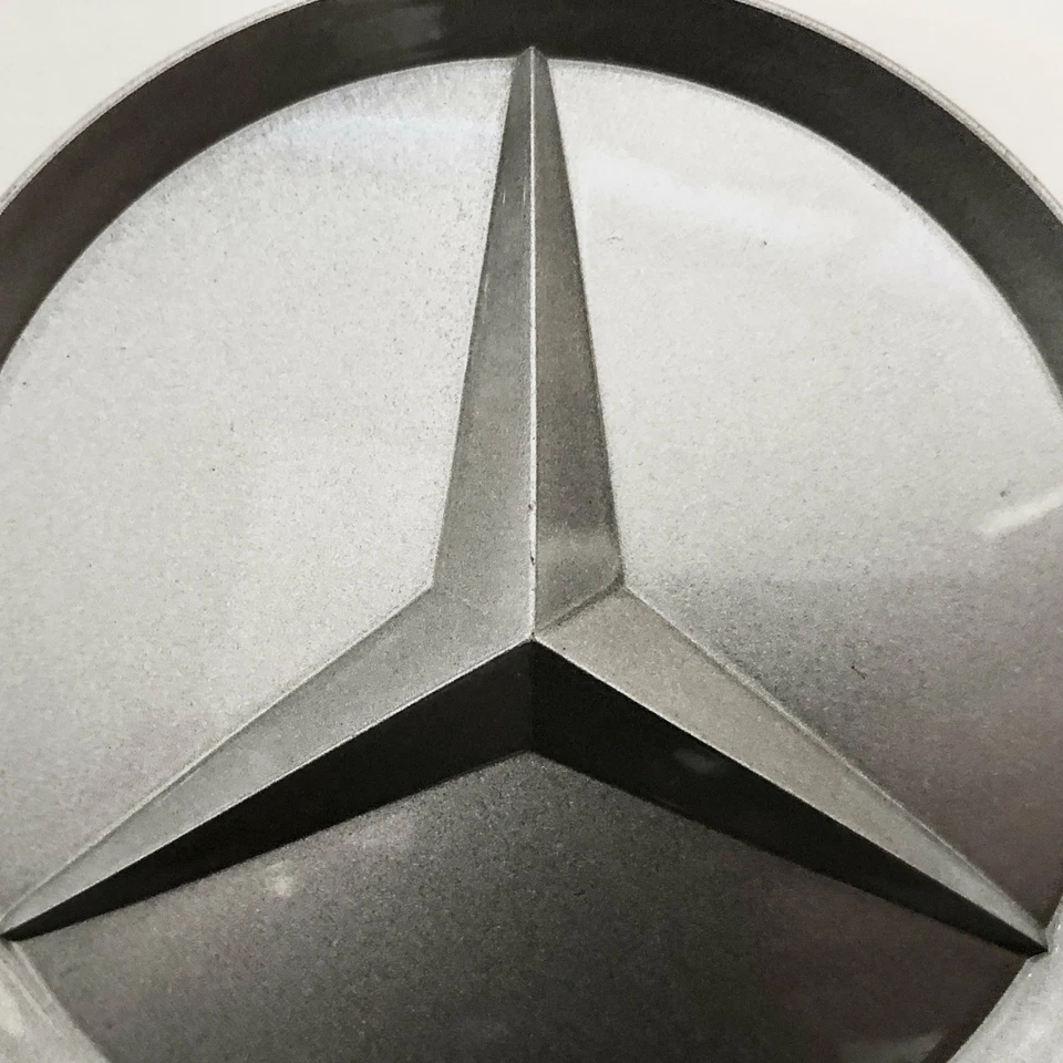 Conjunto de 4 tampas centrais OEM para 1984-2016 Mercedes Benz 2014010225 compatível com a maioria dos modelos - Imagem 3 de 4