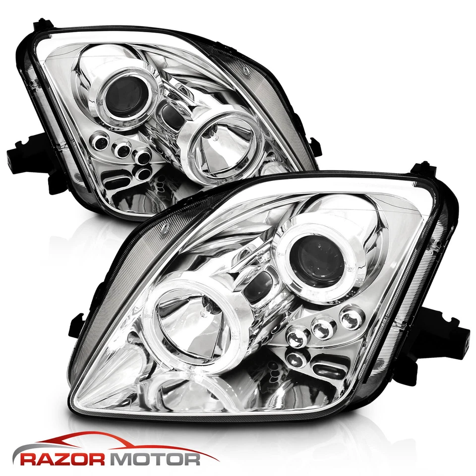 Faros proyectores anillo LED [Doble Halo] para Honda Prelude 1997-2001 Foto 2 de 4
