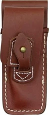 Carry All Brown Leather Belt Sheath Pouch for Folding Knife Tool UpTo 4 1/2 1019