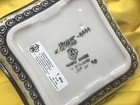 BOLESLAWIEC UNIKAT wavy edge SQUARE BOWL flower motif NEW w TAG! EXCELLENT!! — photo 3