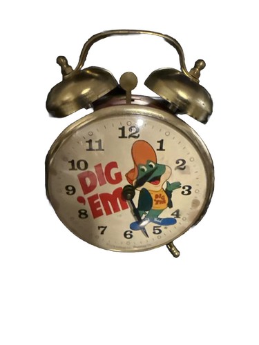 VINTAGE 1979 KELLOGG'S SUGAR SMACKS BREAKFAST CEREAL DIG 'EM ALARM CLOCK