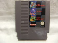 ebay® Auktion 126908337813 | Super Mario Bros, Tetris, World Cup NES Nintendo 3 in 1 Spiel Thumbnail of ebay® auction 126908337813 | Super Mario Bros, Tetris, World Cup NES Nintendo 3 in 1 Spiel