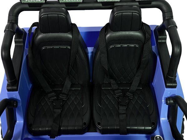 ZEOPHOL Ride On Truck Jeep 12V Electric Kids Toys Car 2 Seat 3 Speed Remote Blue