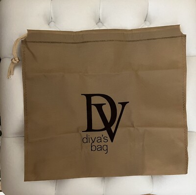 DV diva's bag Drawstring Dust Bag 13 3/4''Wx12 1/2''L Cover for Handbags & Purses 